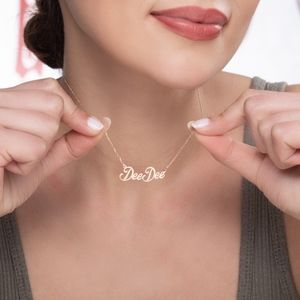 Minimalist Personalized Name Necklace, Silver, Gold, Rose Gold